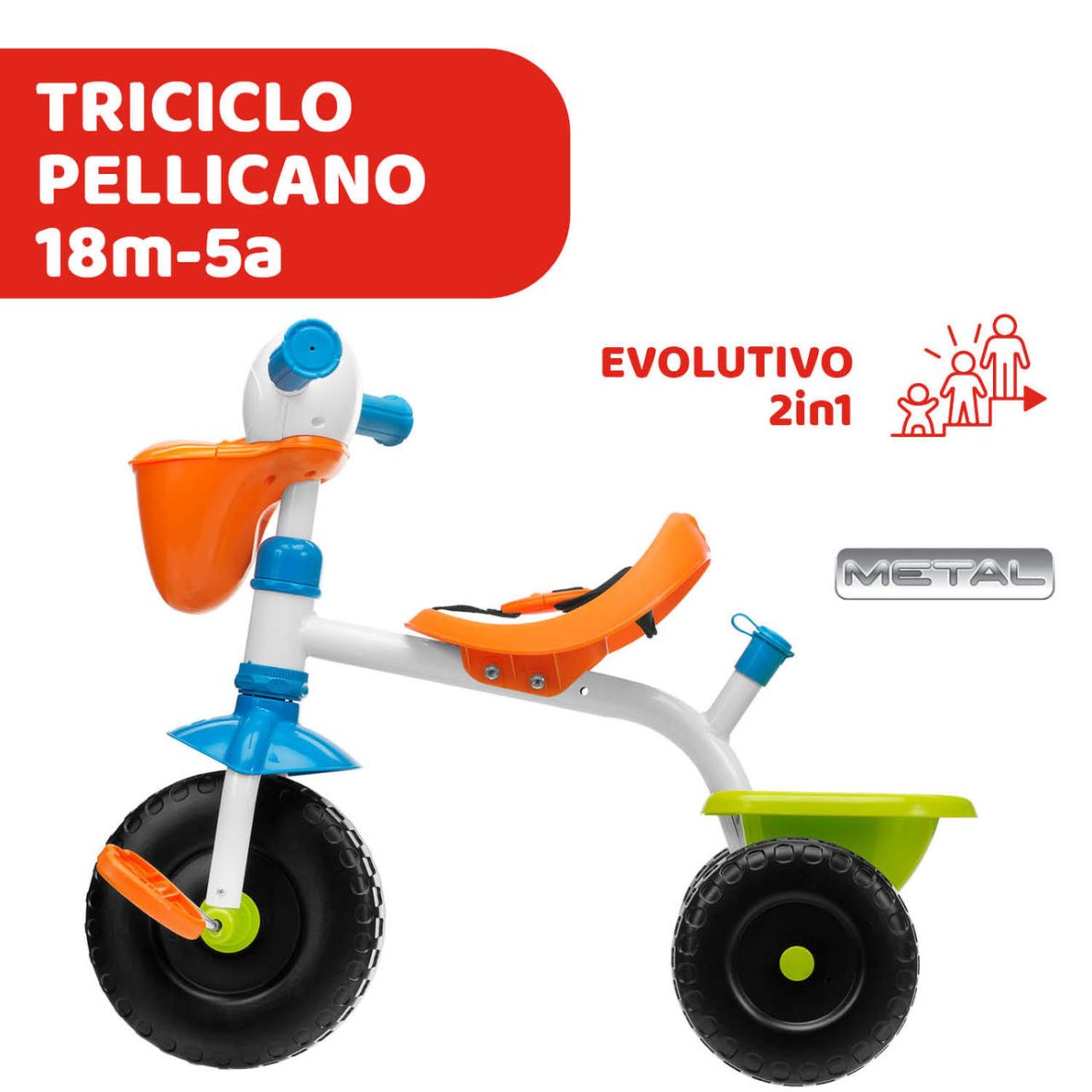 Triciclo pellicano 2 in 11